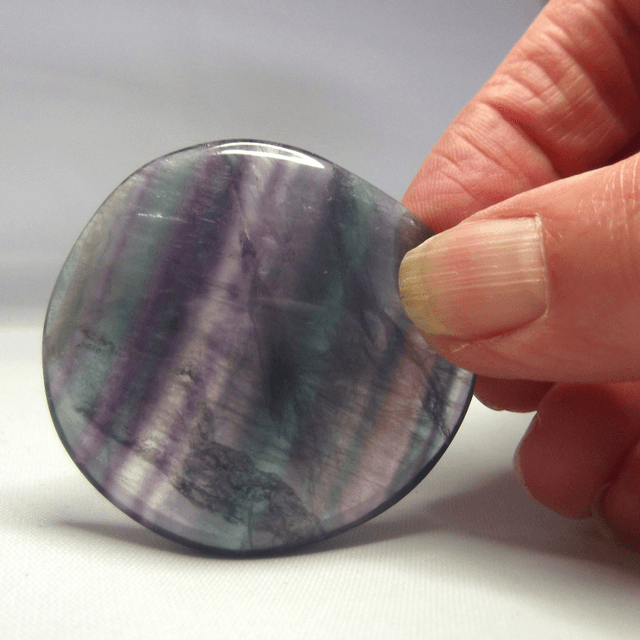 Fluorite pocket stone