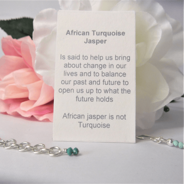 African Turquoise Jasper necklace